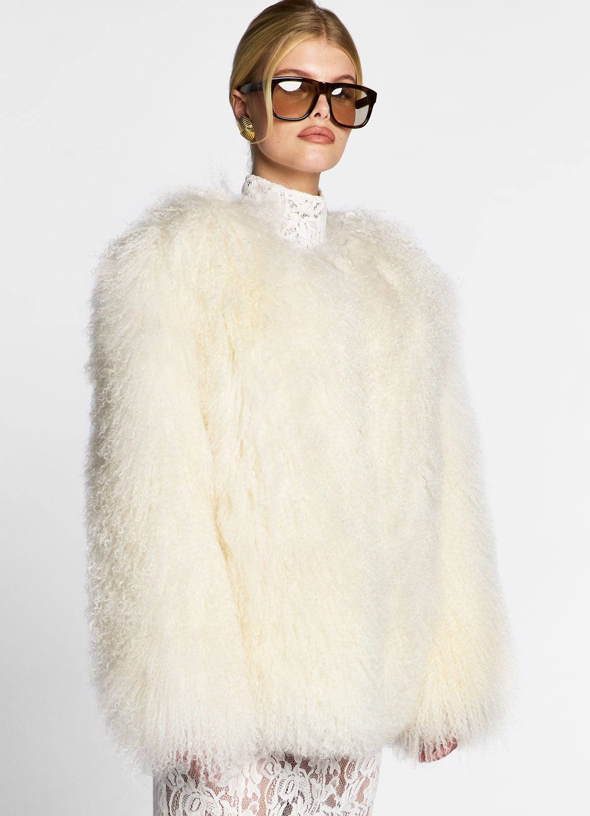 White Mongolian Coat