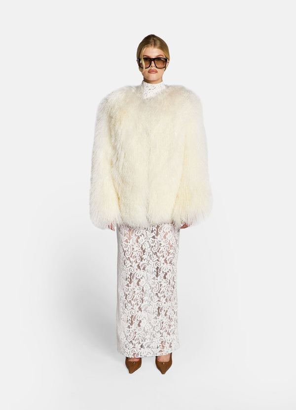 White Mongolian Coat