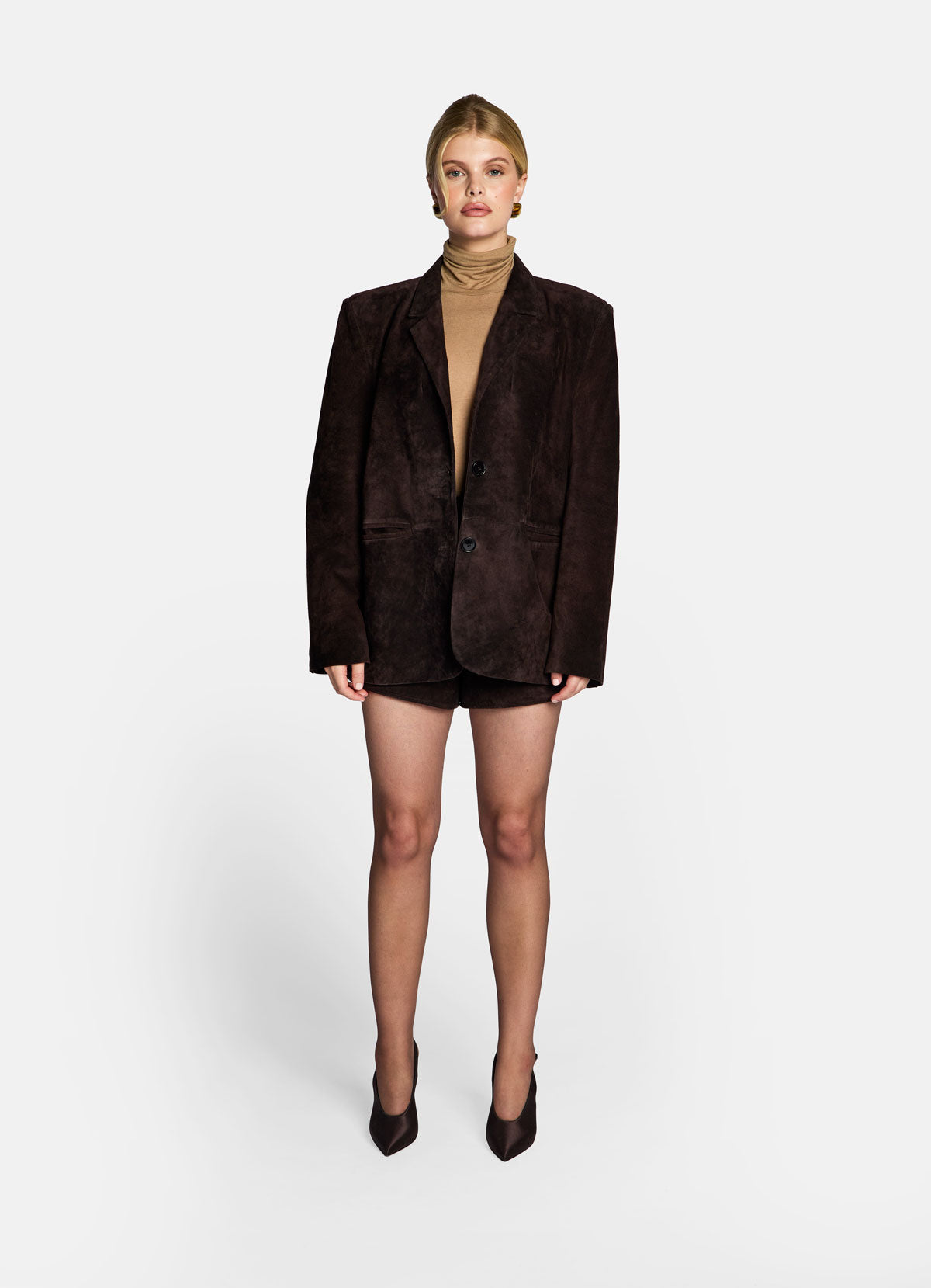 Espresso Suede Blazer