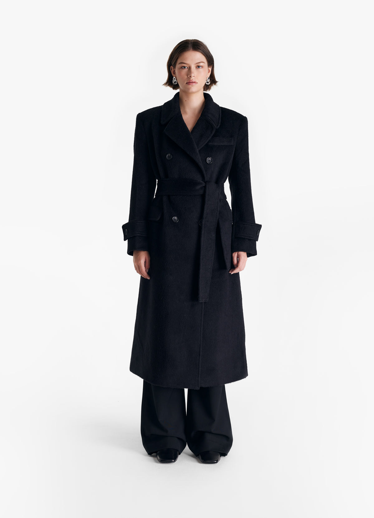 Black Diana Oversized Trench Coat – de Savary London