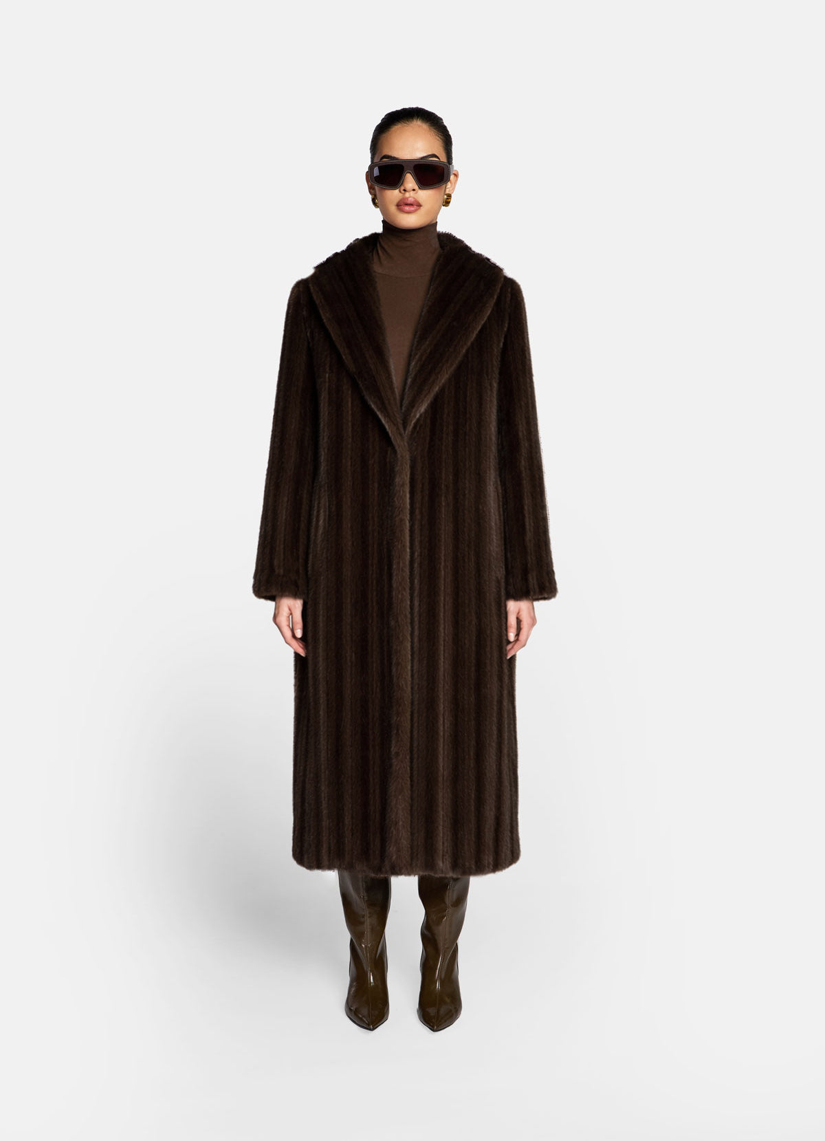 Brown Vintage Faux Fur Coat – de Savary International