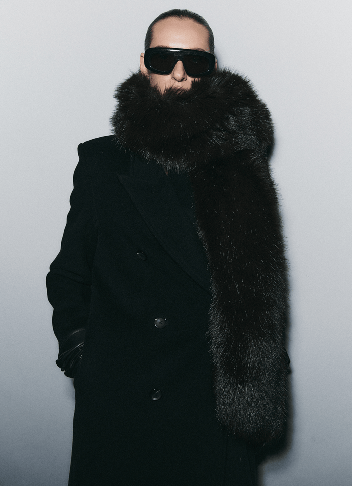 Brown Faux Fur Scarf