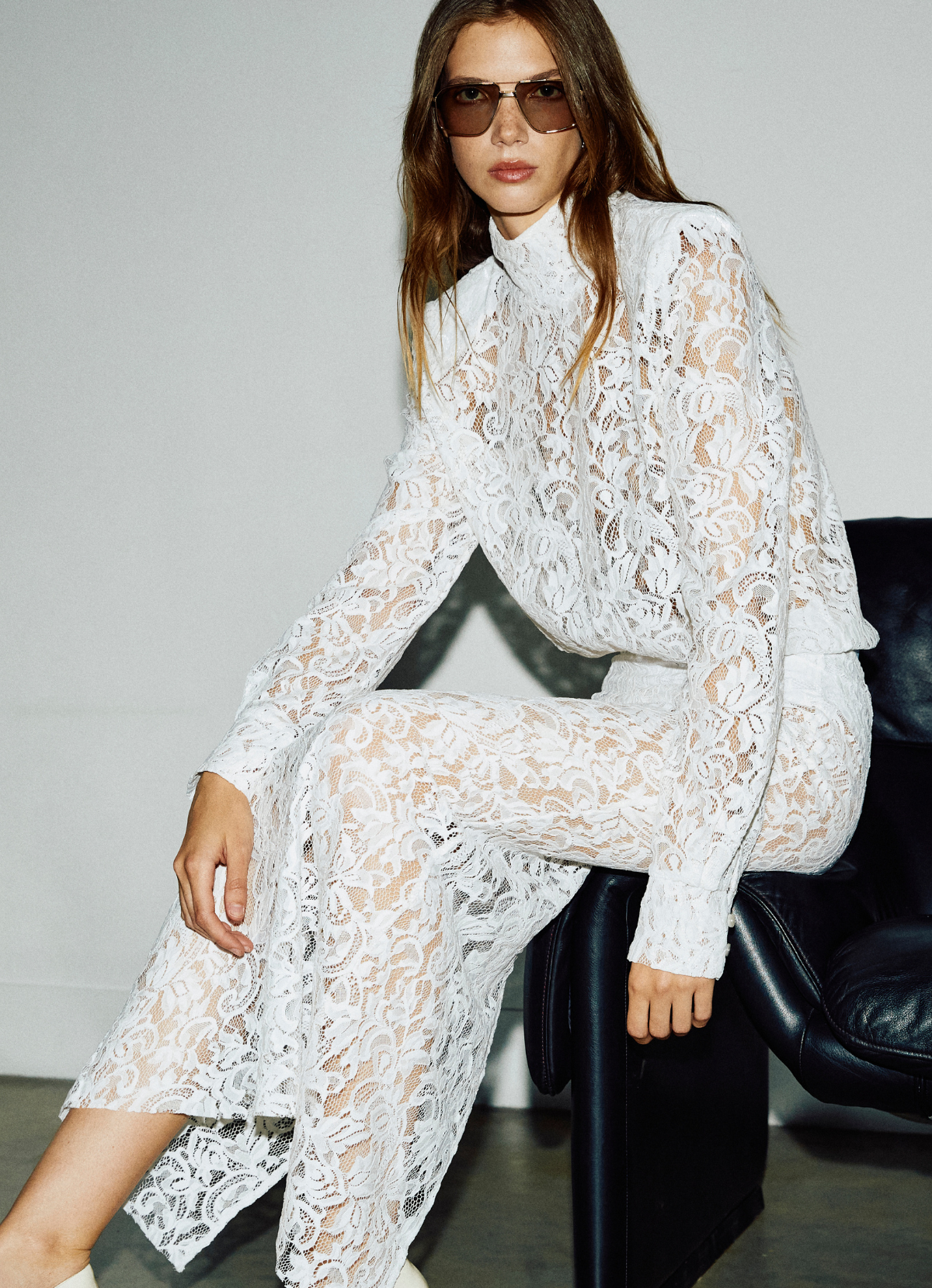 White Lace Maxi Skirt