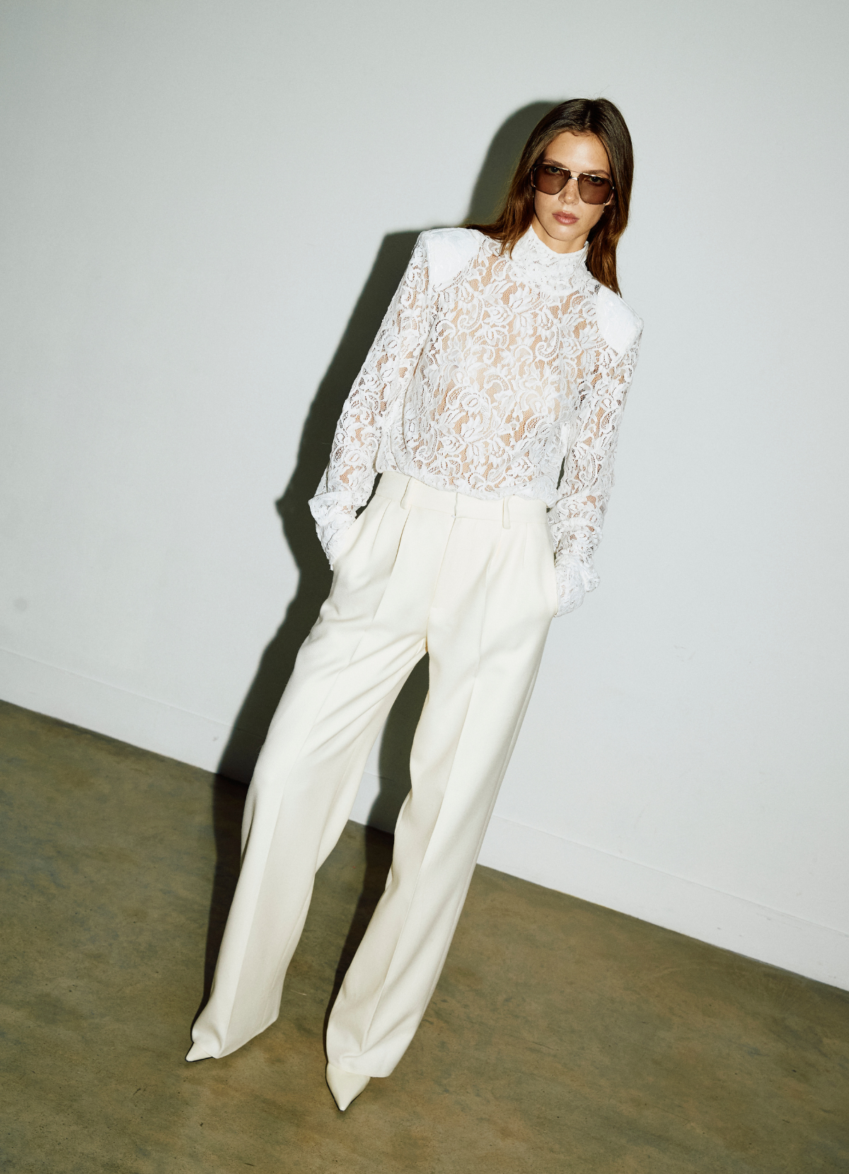 White Lace Bodysuit