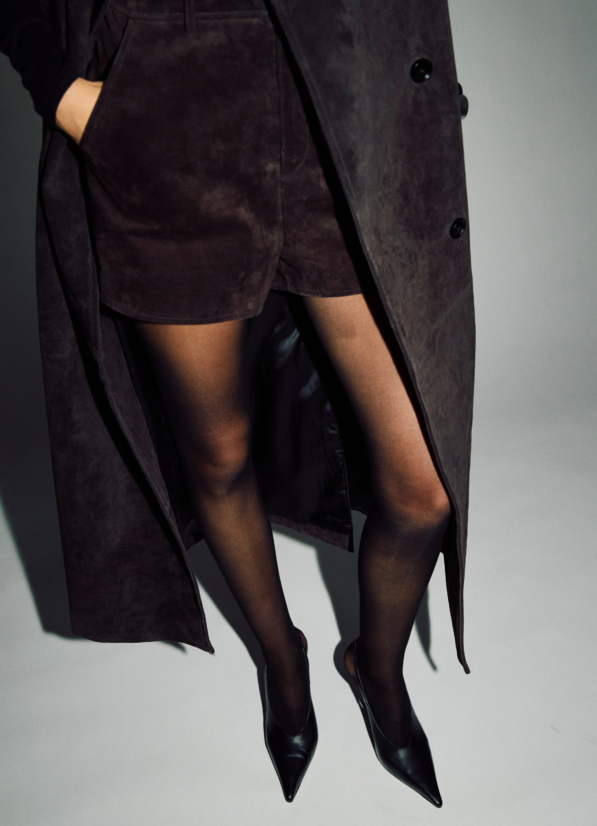 Espresso Suede Shorts