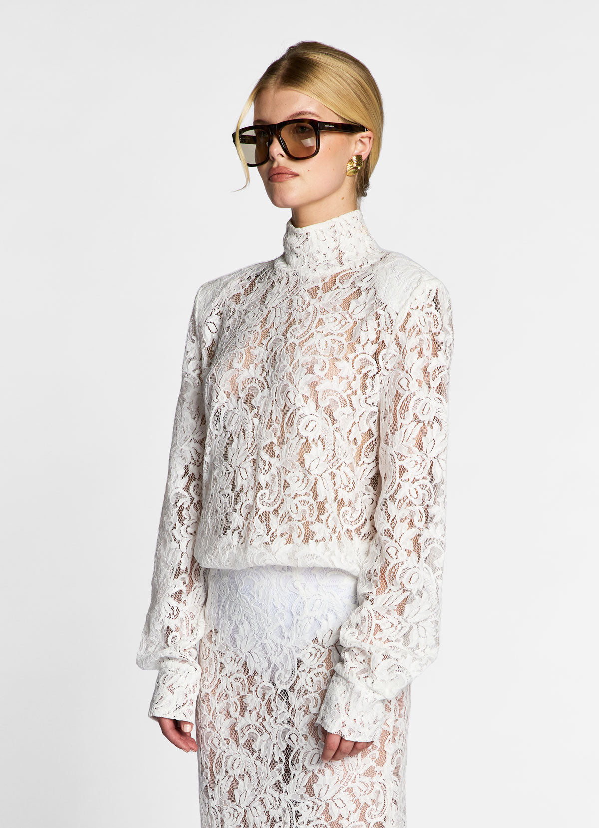 White Lace Bodysuit
