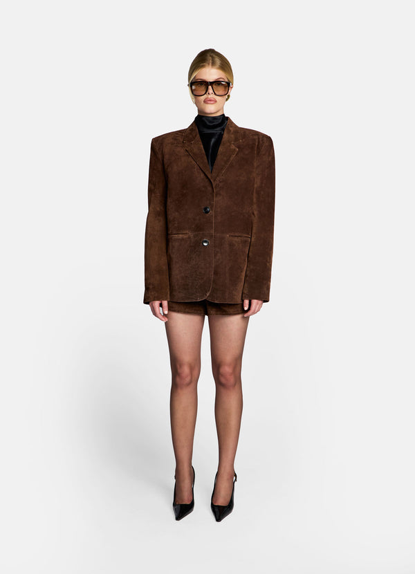 Brown Suede Blazer