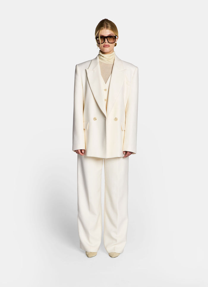 Cream Suit Blazer