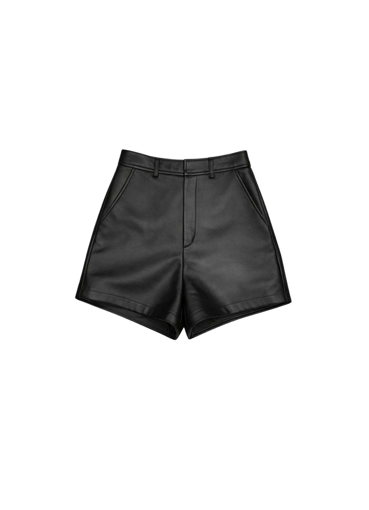 Black Leather Shorts