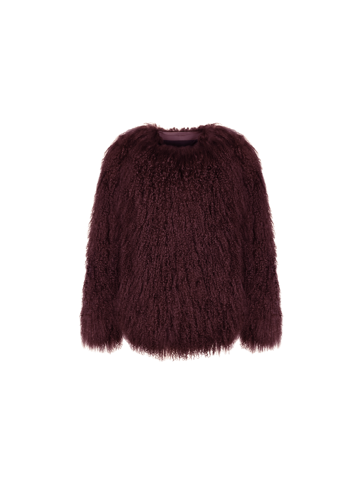 Burgundy Mongolian Coat