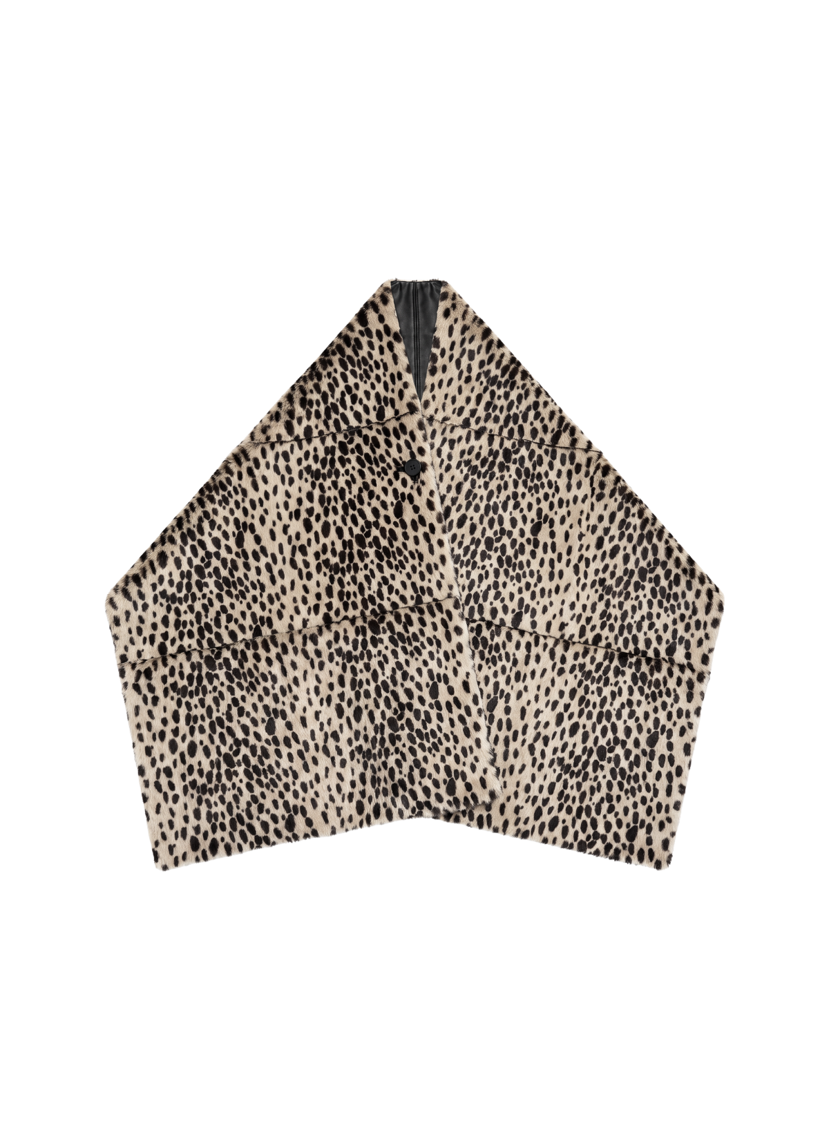 Dalmatian Reversible Leather Cape