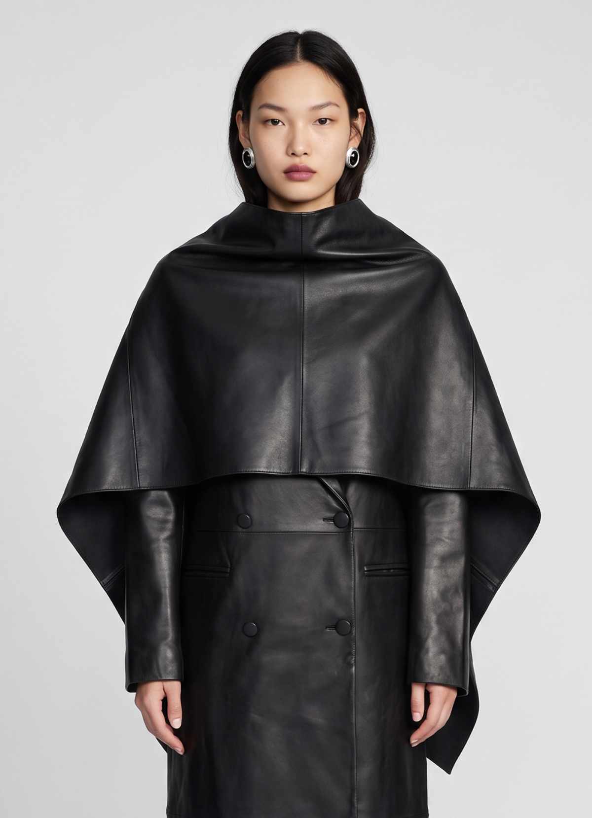 Black Leather Cape
