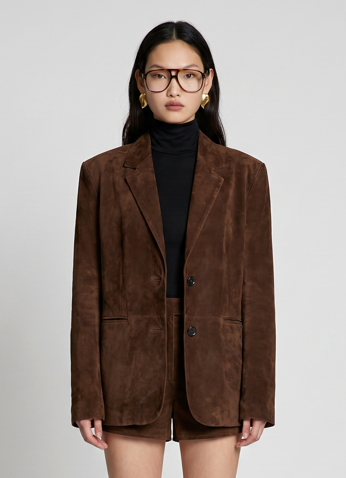 Brown Suede Blazer