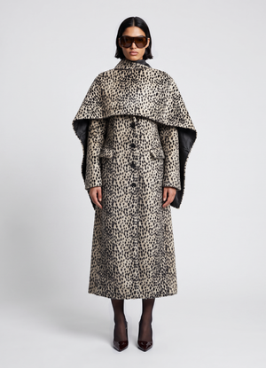 Dalmatian Reversible Leather Cape