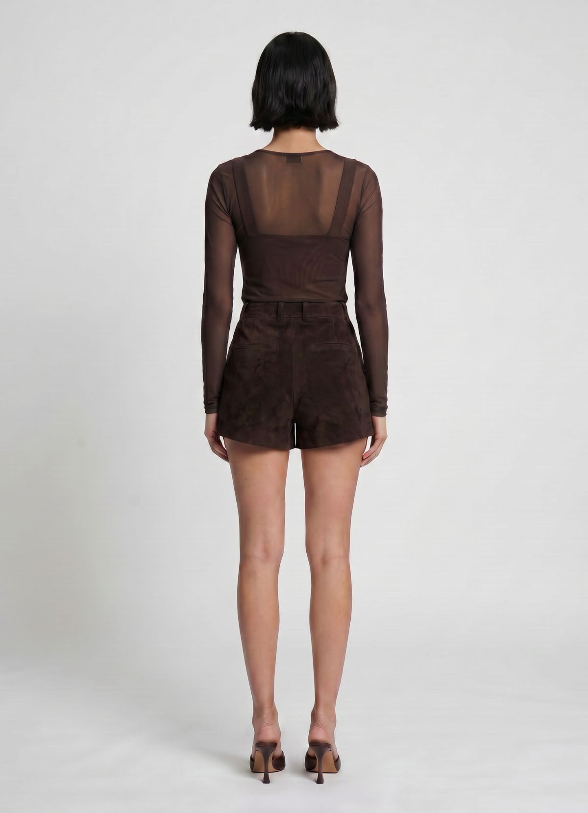 Espresso Suede Shorts