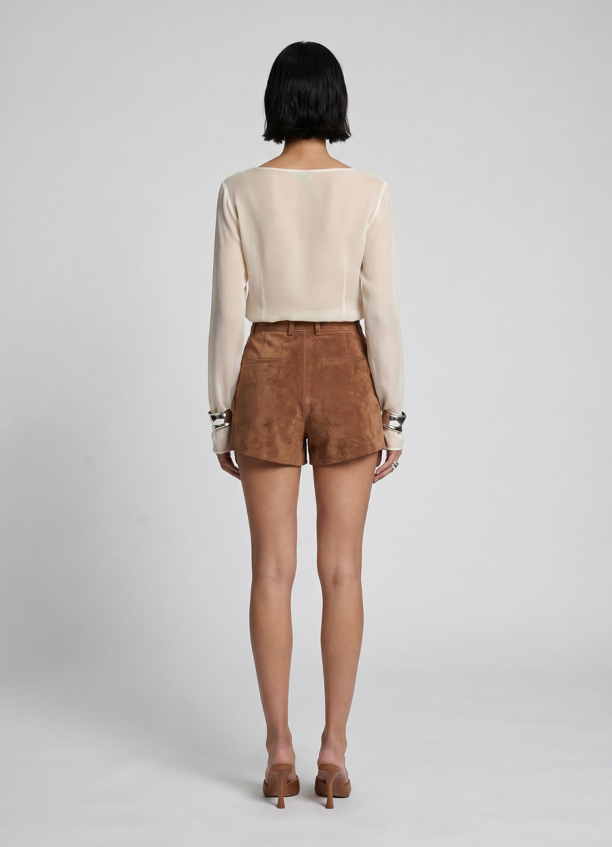 Mocha Suede Shorts