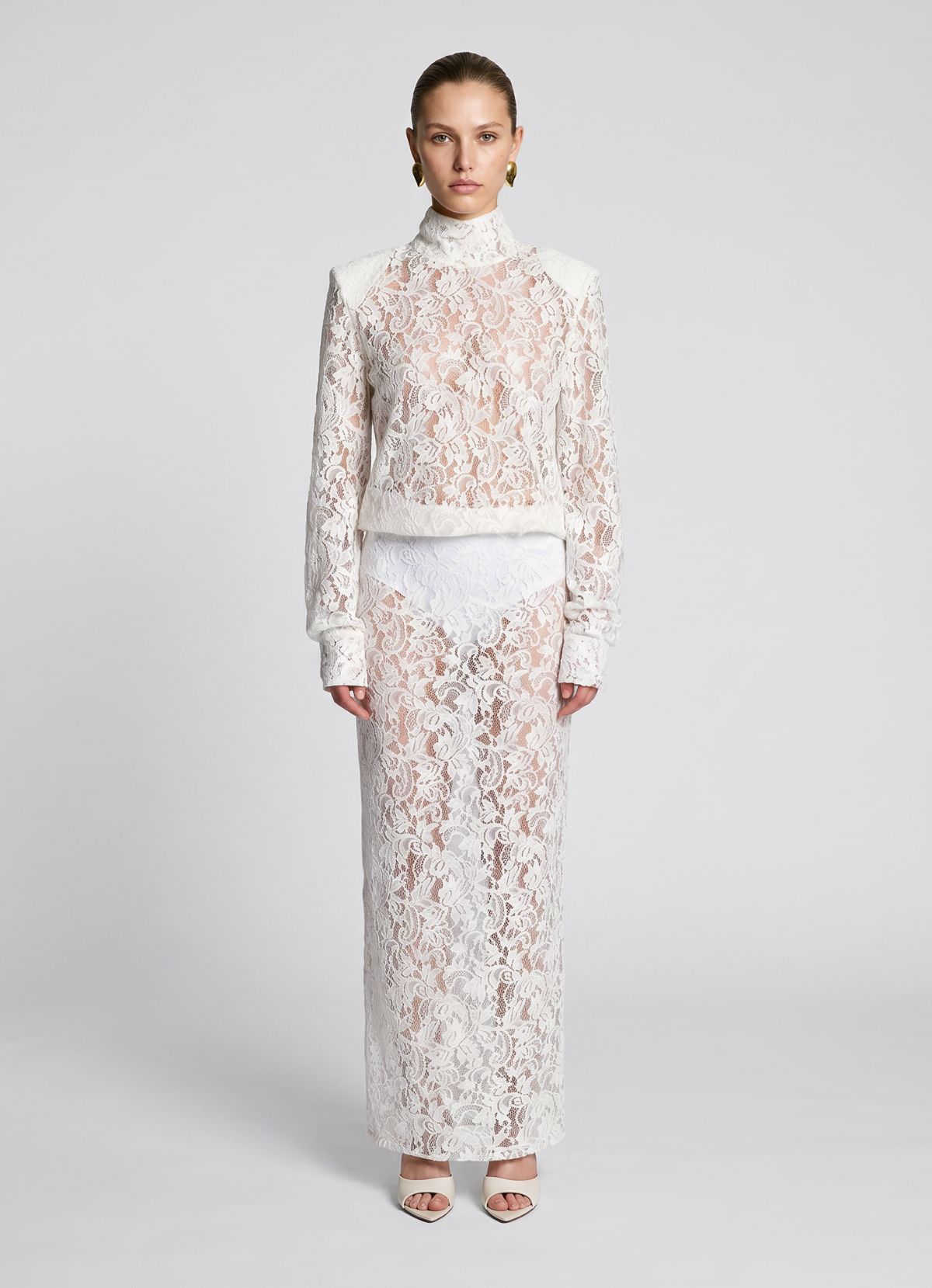 White Lace Bodysuit
