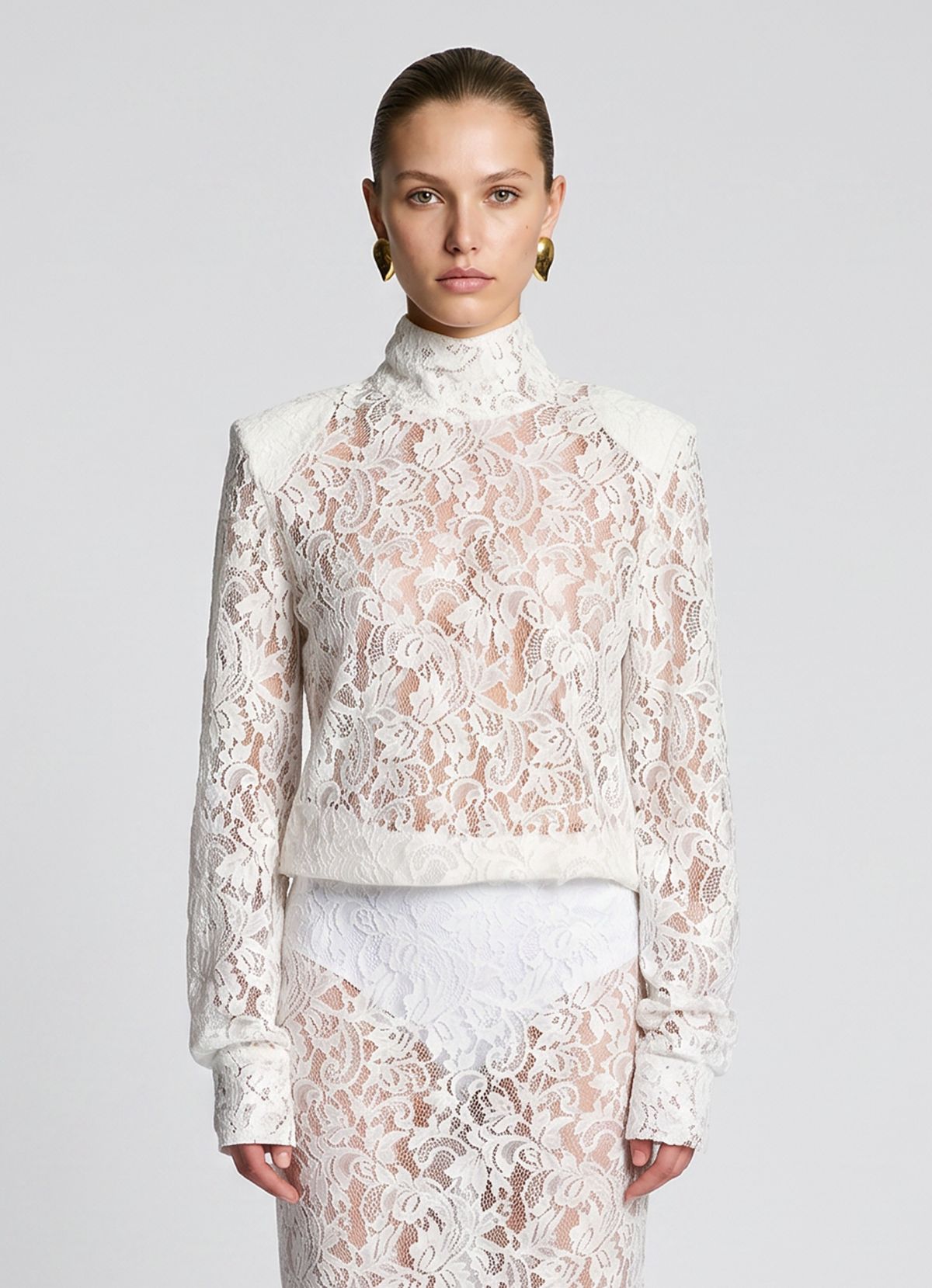 White Lace Bodysuit