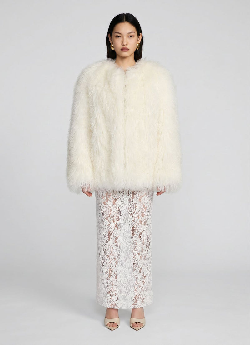 White Mongolian Coat