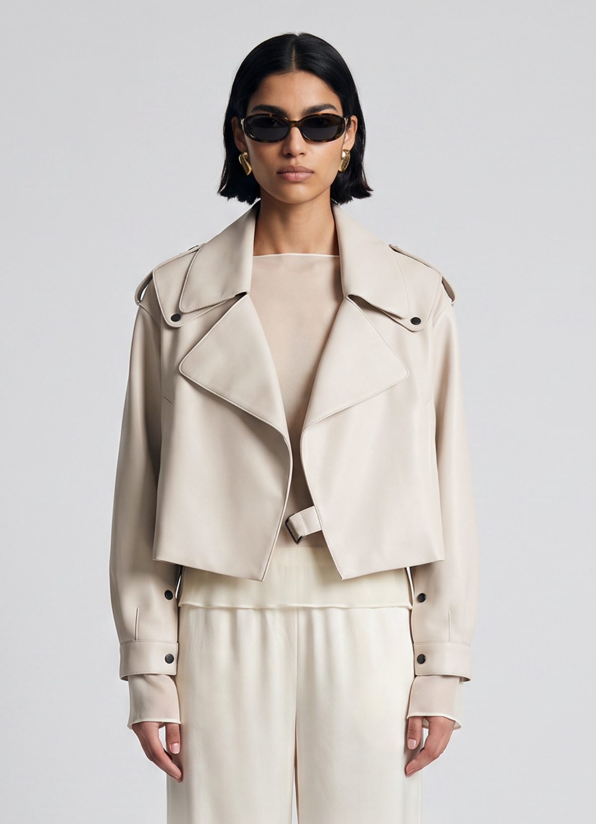 Off-White Oversized Leather Jacket
