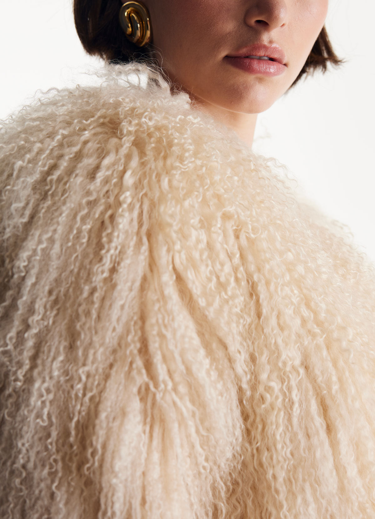 Blonde Mongolian Coat