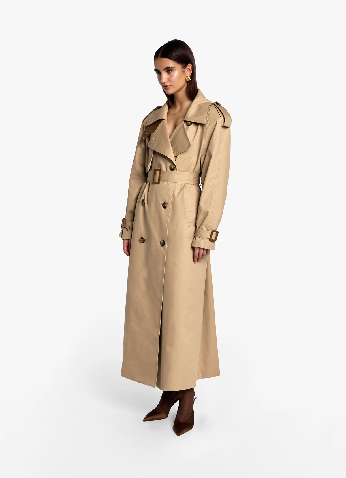 Tall Cotton Trench Coat