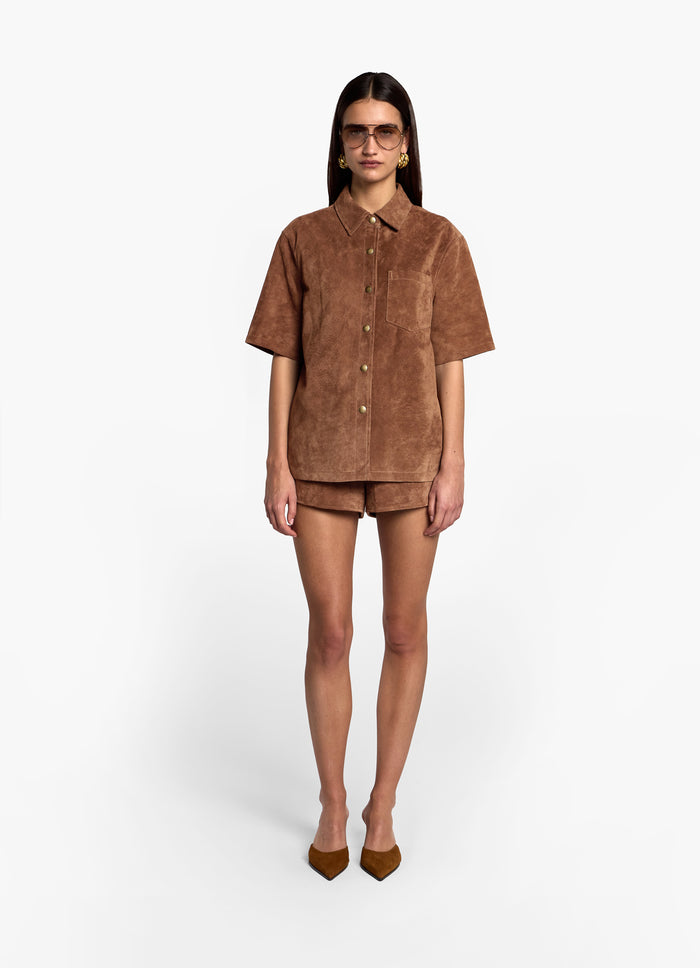 Mocha Suede Shirt