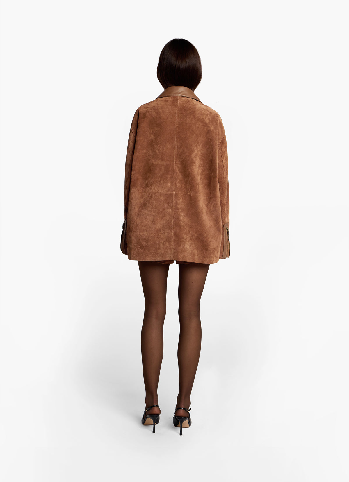 Mocha Suede Barn Jacket