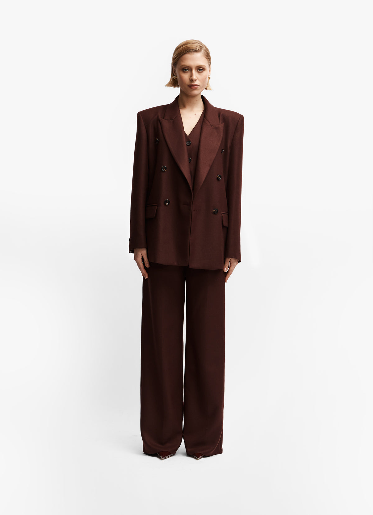 Burgundy Suit Blazer