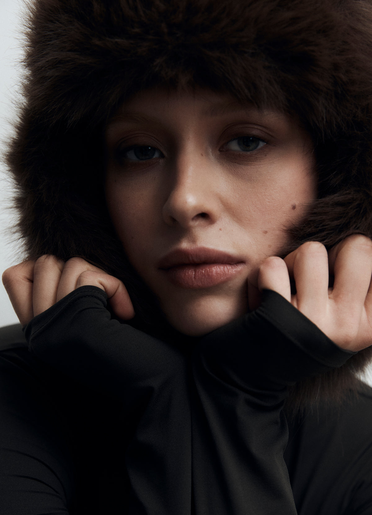 Brown Faux Fur Trapper Hat