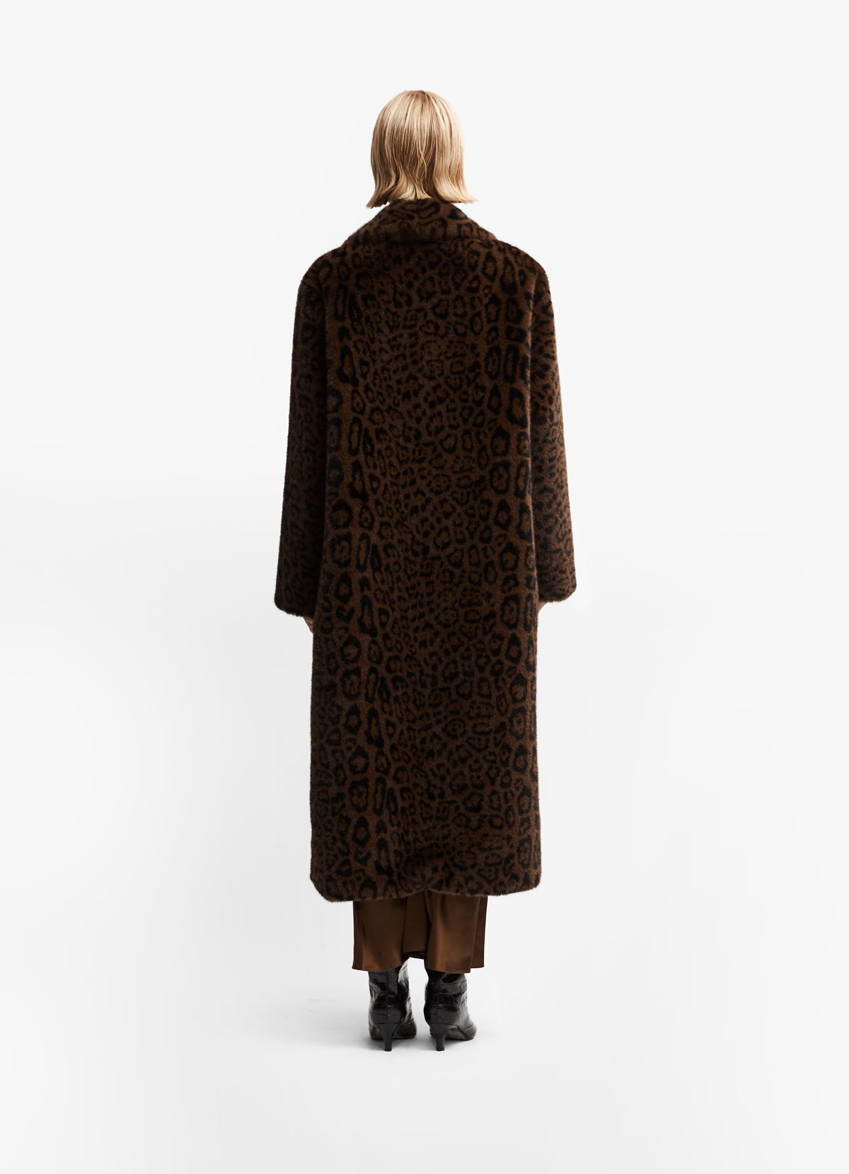 Leopard Maxi Faux Fur Coat