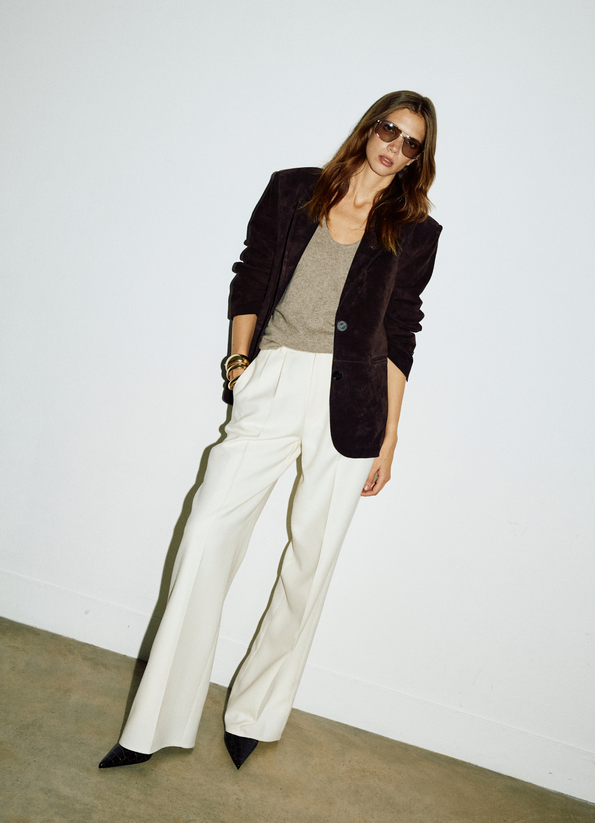 Espresso Suede Blazer