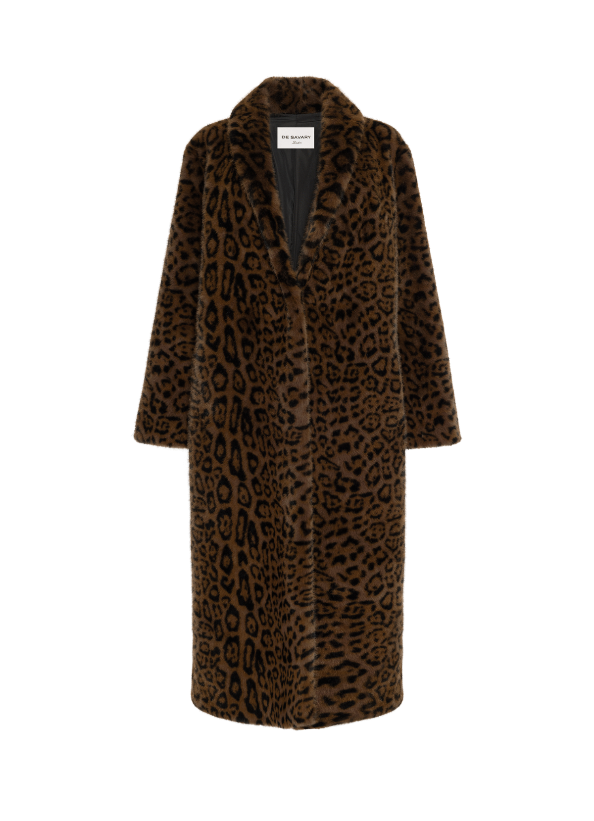Leopard Maxi Faux Fur Coat