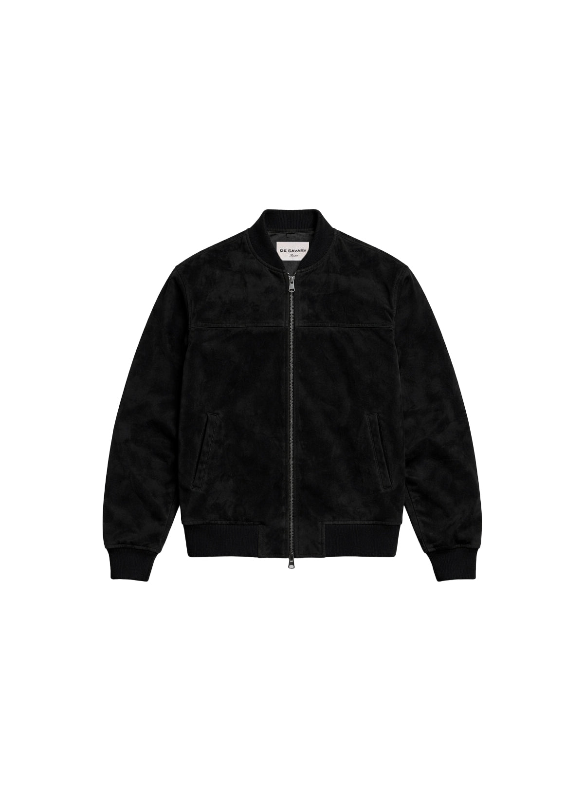 Black Suede Bomber Jacket - Men’s Fit