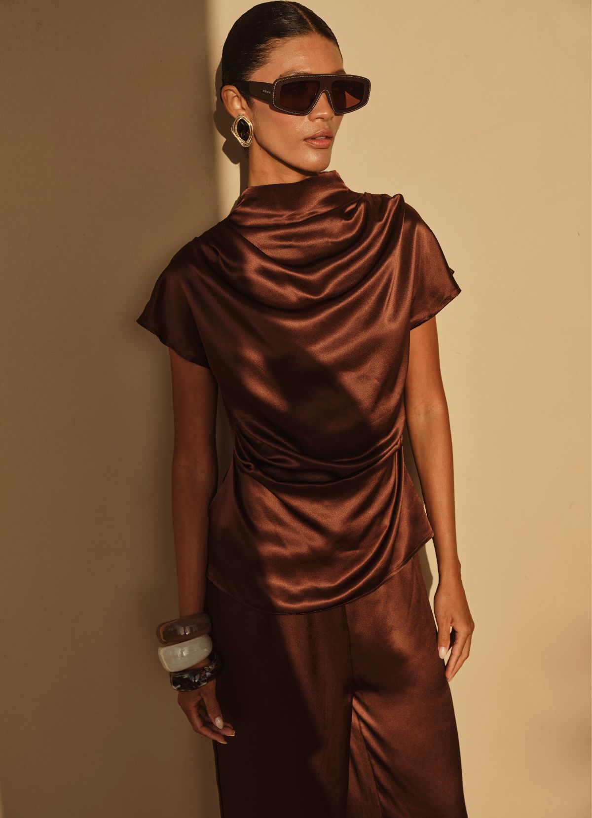 Chocolate Silk Top